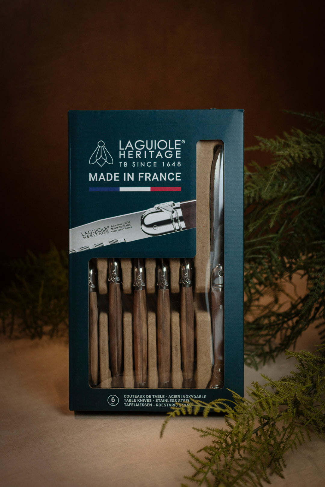 Laguiole Walnut Steak Knives Set of 6