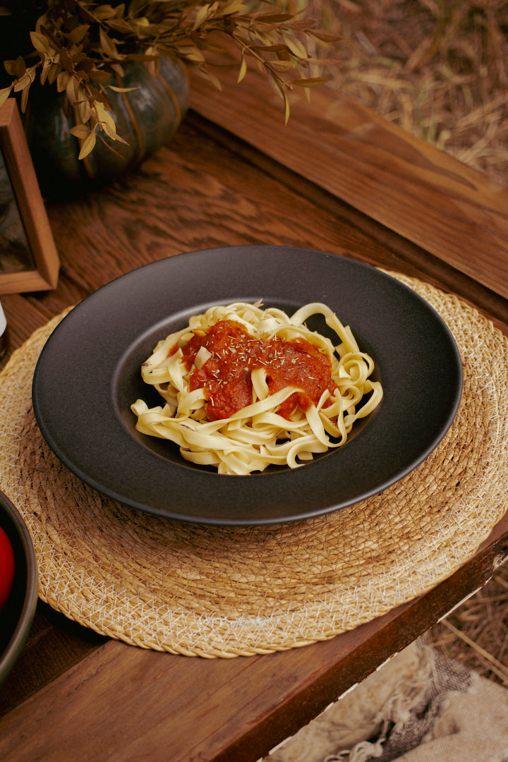 Hadley Granite Stoneware Gourmet Serving Plate