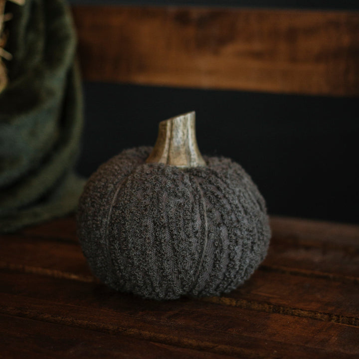 Mini Bouclé & Velvet Pumpkins