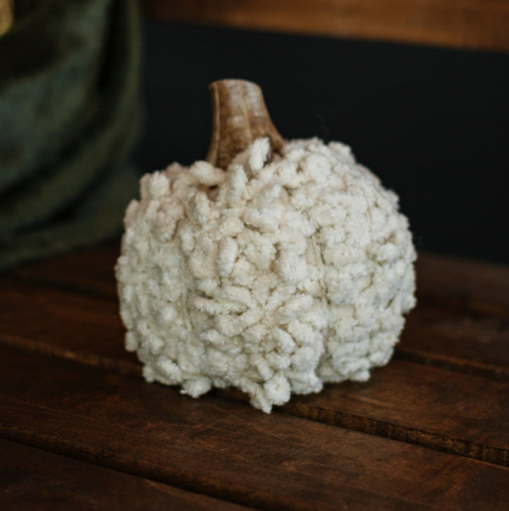 Mini Bouclé & Velvet Pumpkins