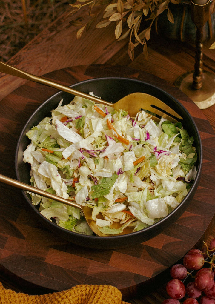 Brushed Gold Salad Servers
