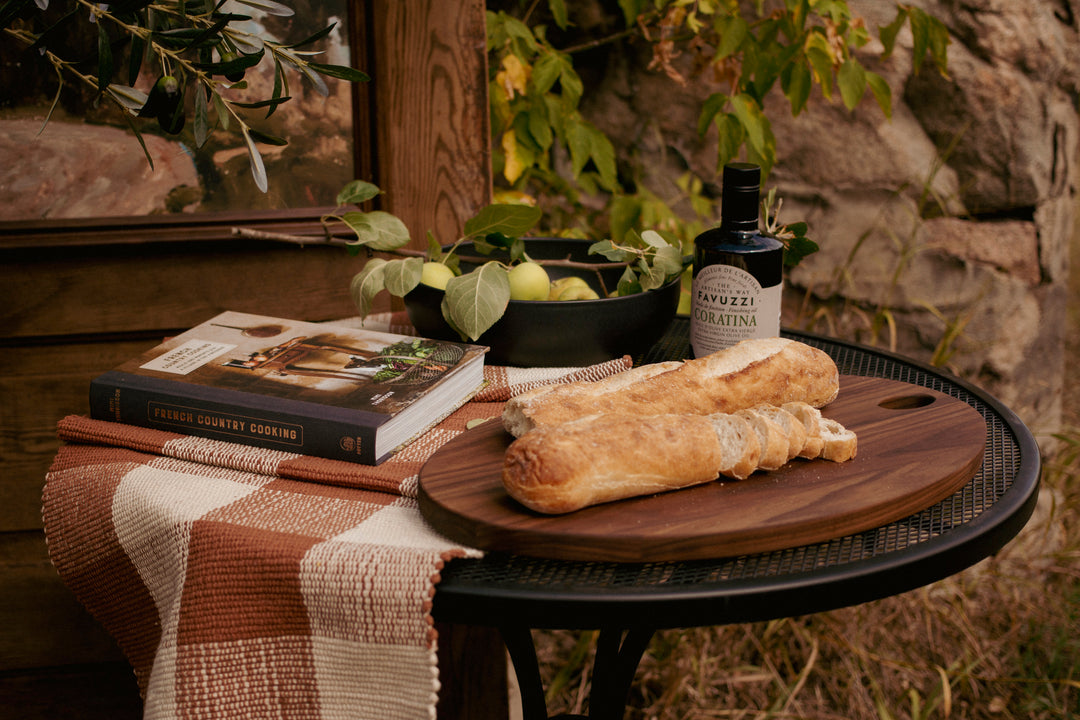 Rust Gingham Table Runner