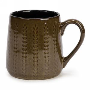 Earthen Ceramic Embossed Mug