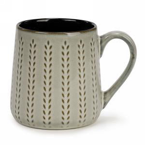 Earthen Ceramic Embossed Mug