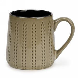 Earthen Ceramic Embossed Mug