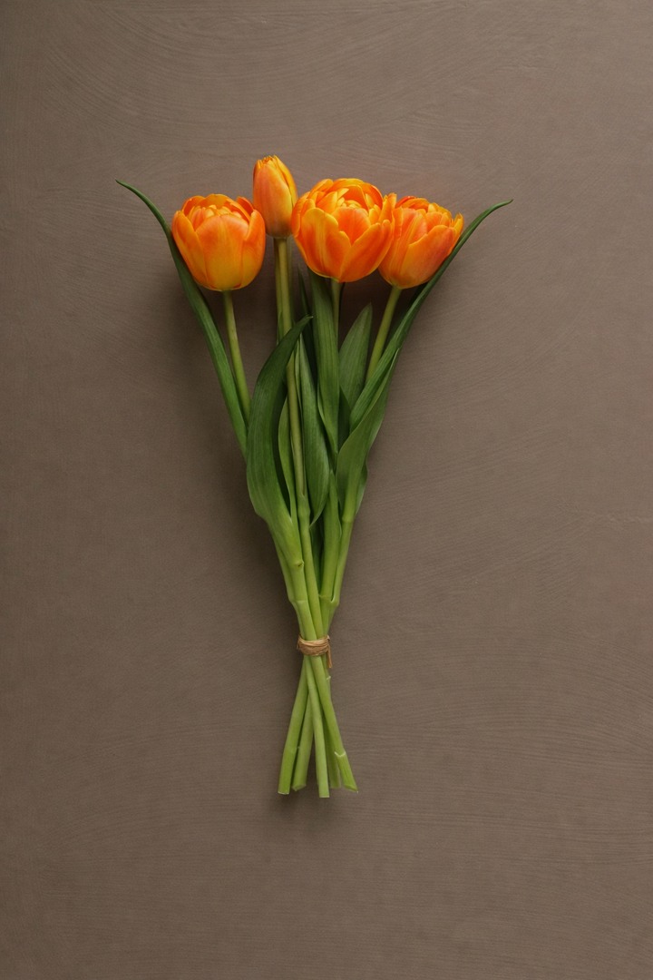 Orange Garden Peony Tulip Bundle