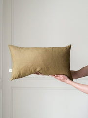 Marigold Linen Lumbar Pillow