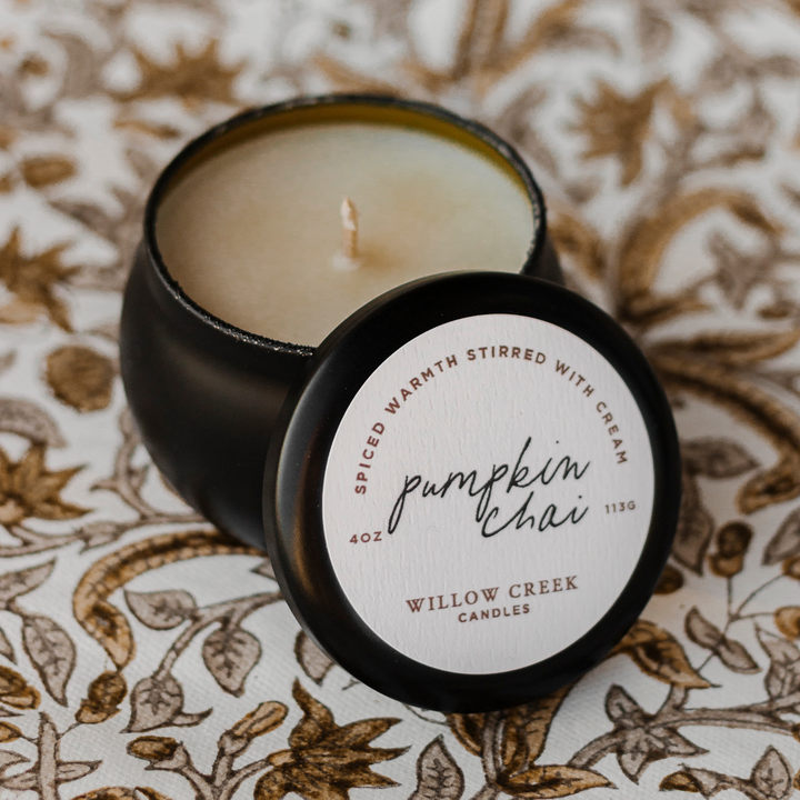 Pumpkin Chai 4oz Travel Candle