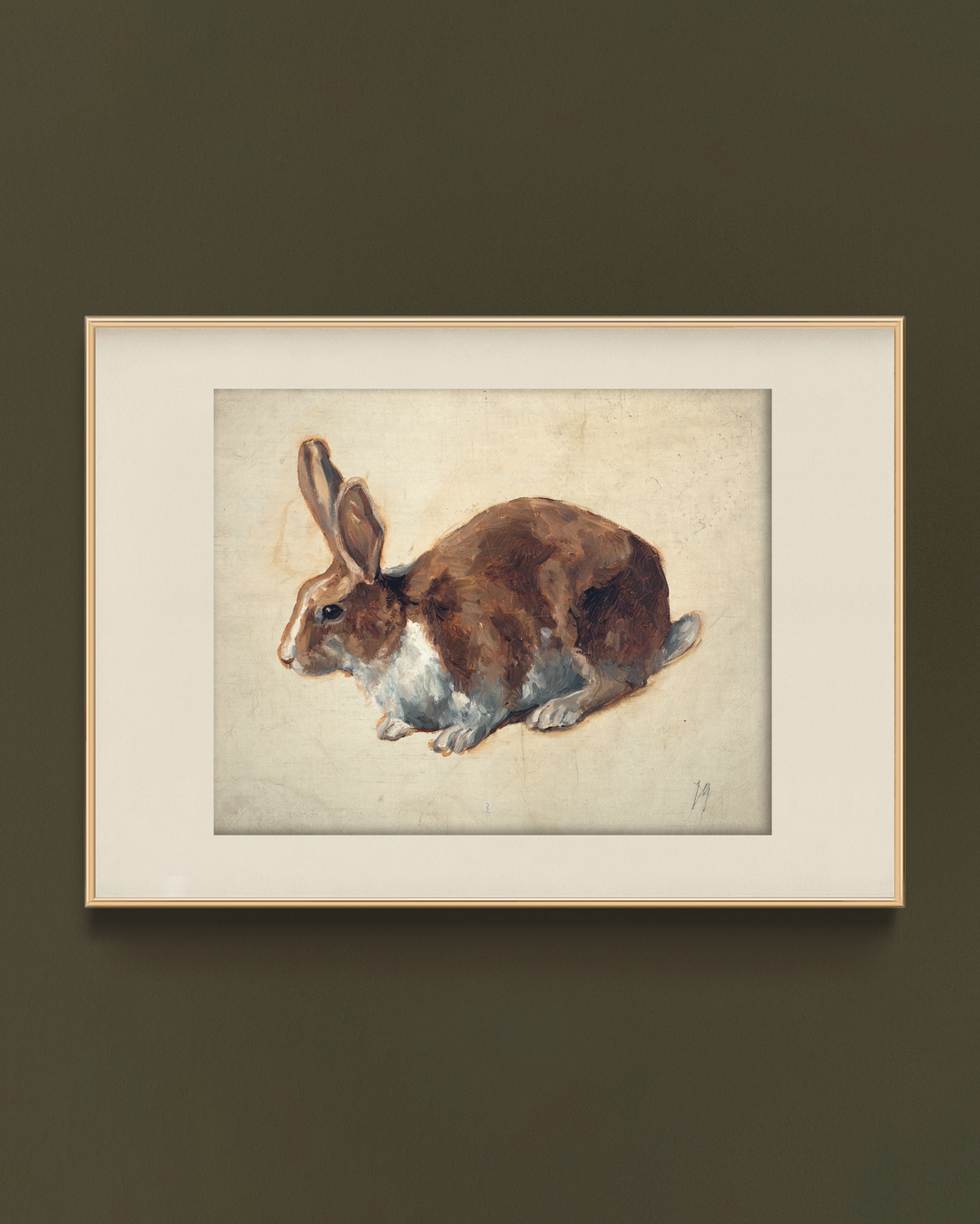 Vintage Rabbit Art Print
