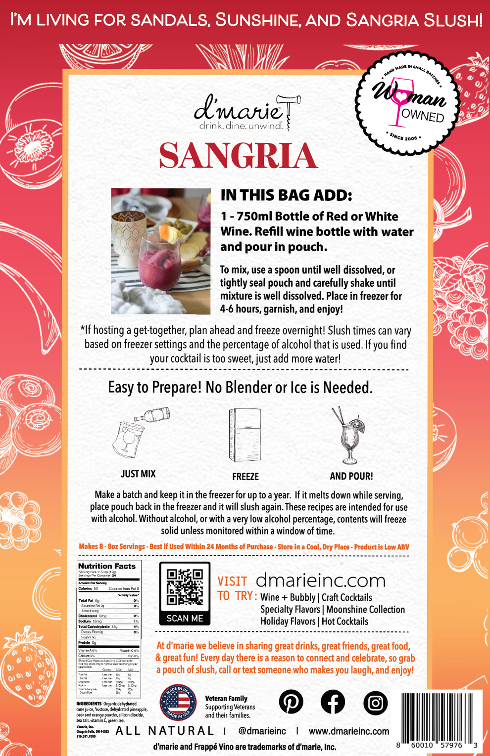 Sangria Slush Mix