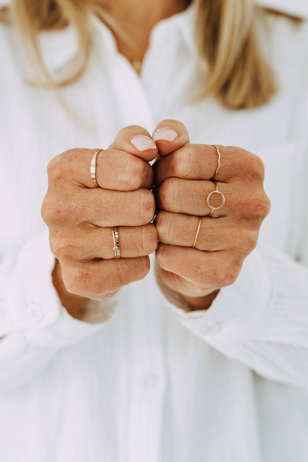 Open Circle Gold Filled Minimalist Ring