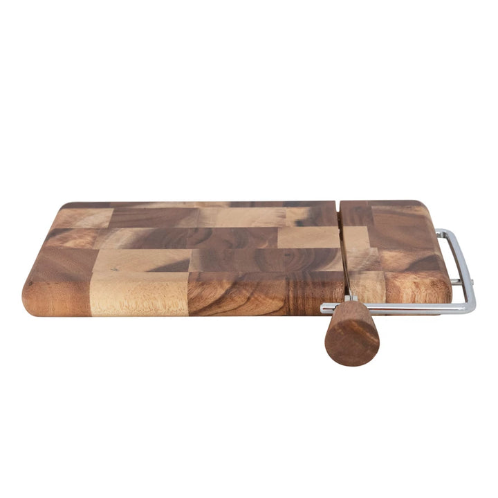 End Grain Suar Cheese Slicer Board