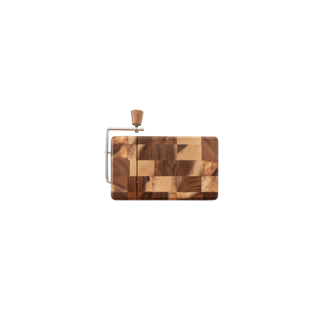 End Grain Suar Cheese Slicer Board