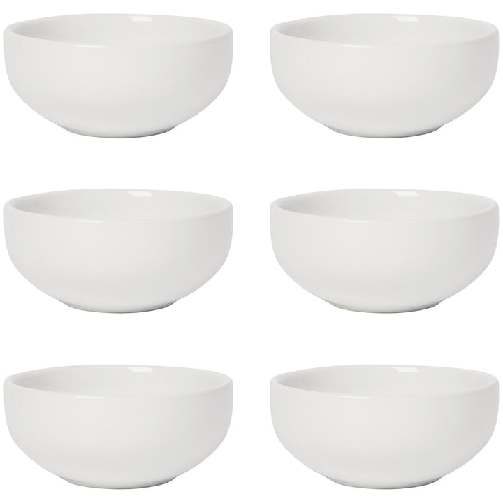 White Pinch Bowl Set of 6