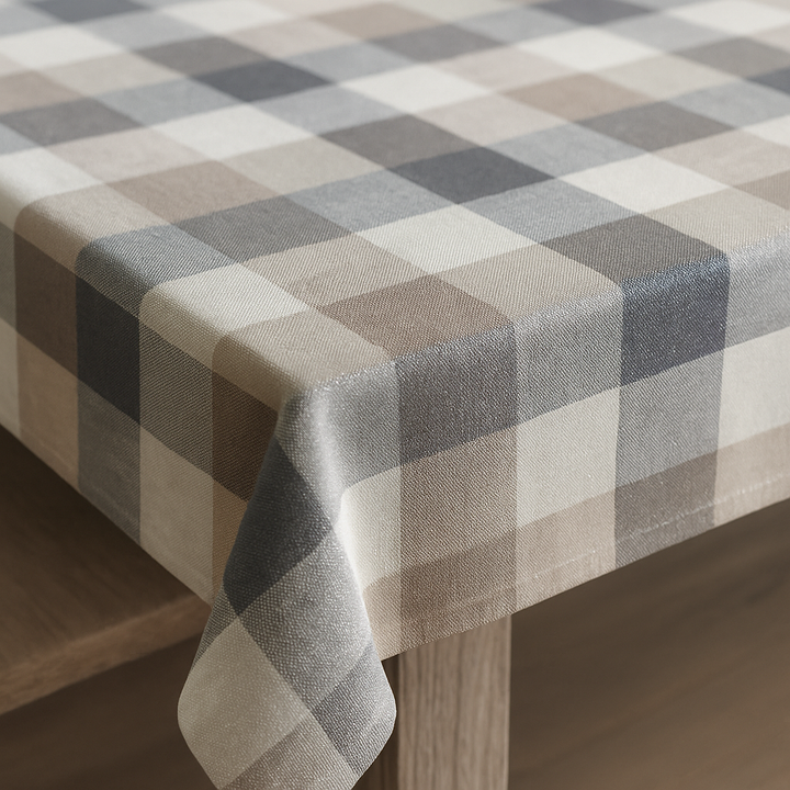 Frosted Check Tablecloth