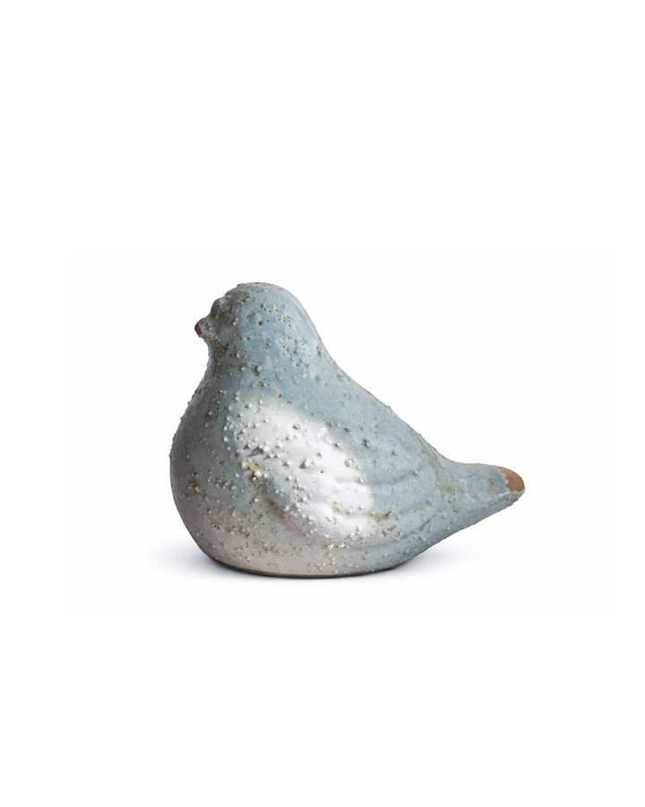 Weathered Ceramic Garden Bird