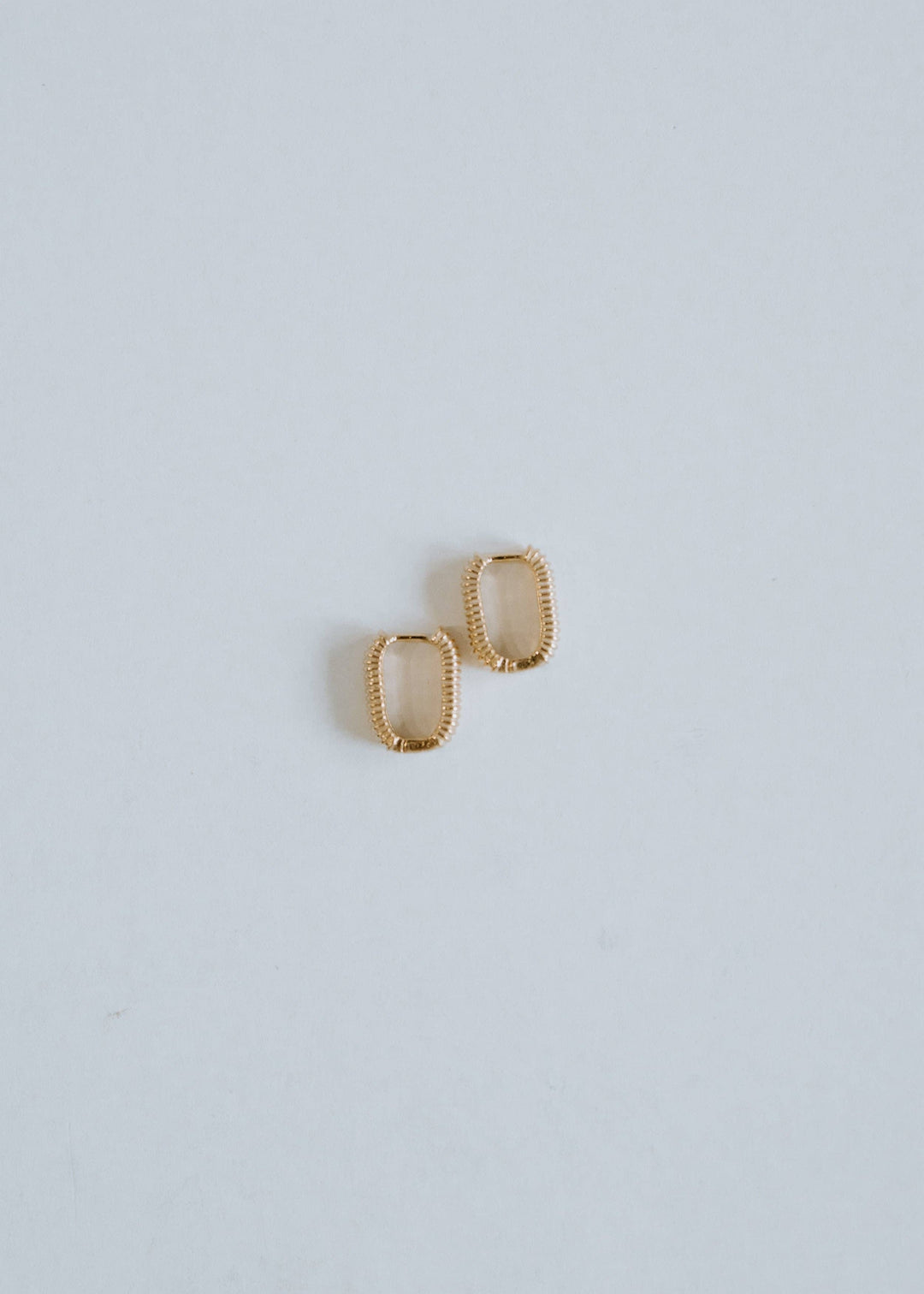 Pleated Gold Filled Huggie Hoop Earrings