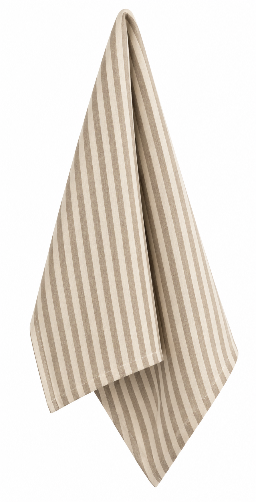 Striped Cotton Tea Towel · Stone