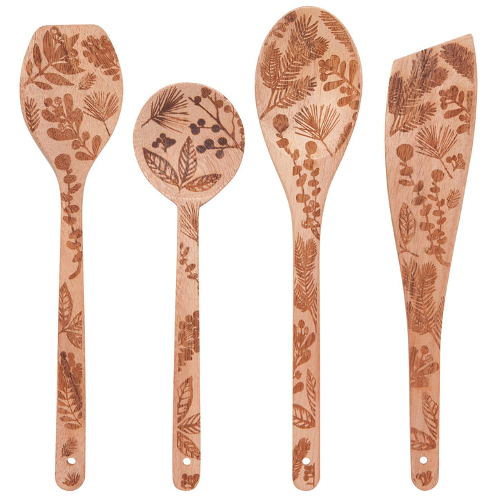 Evergreen Berry Engraved Utensils