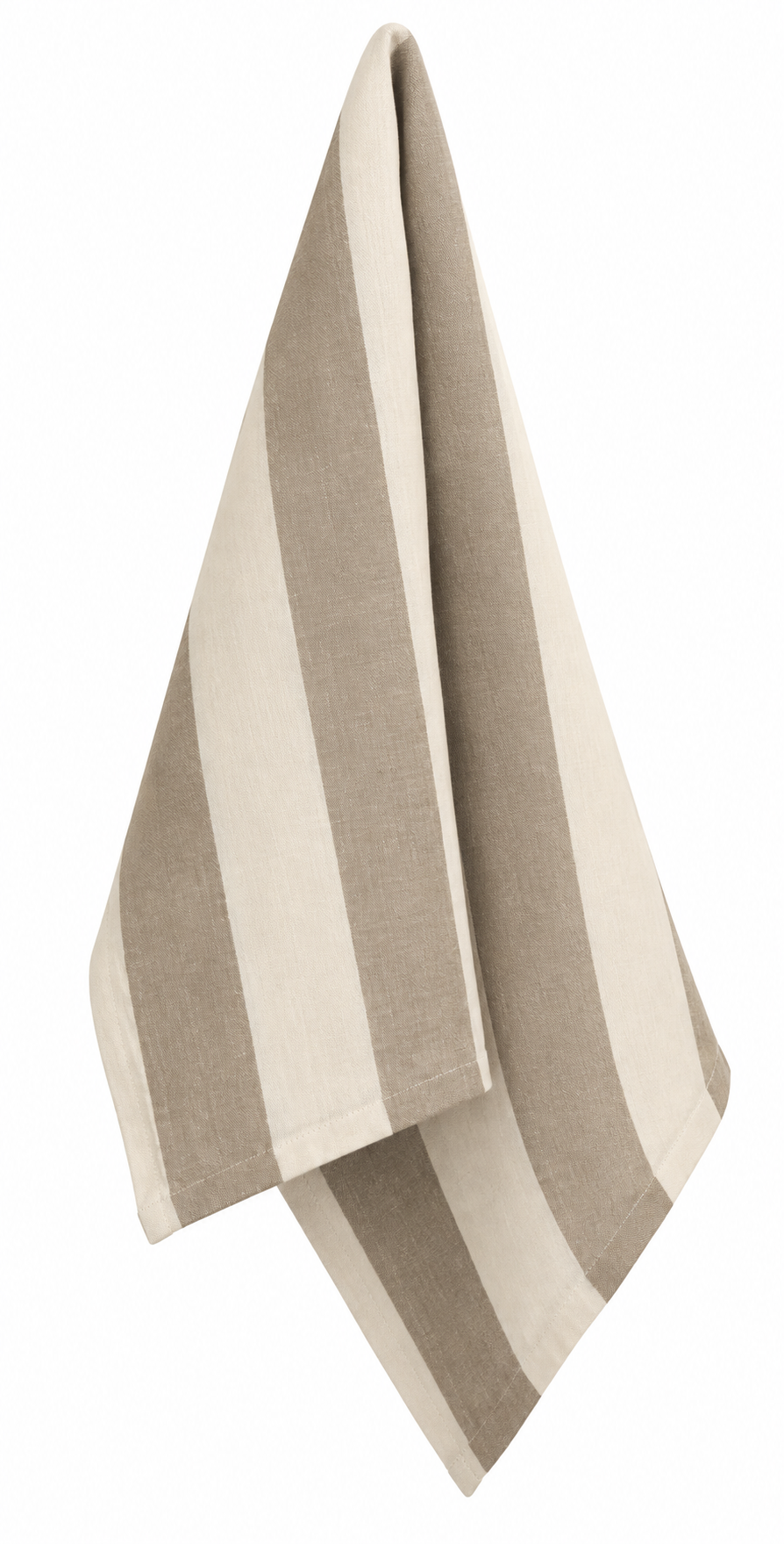 Striped Cotton Tea Towel · Stone