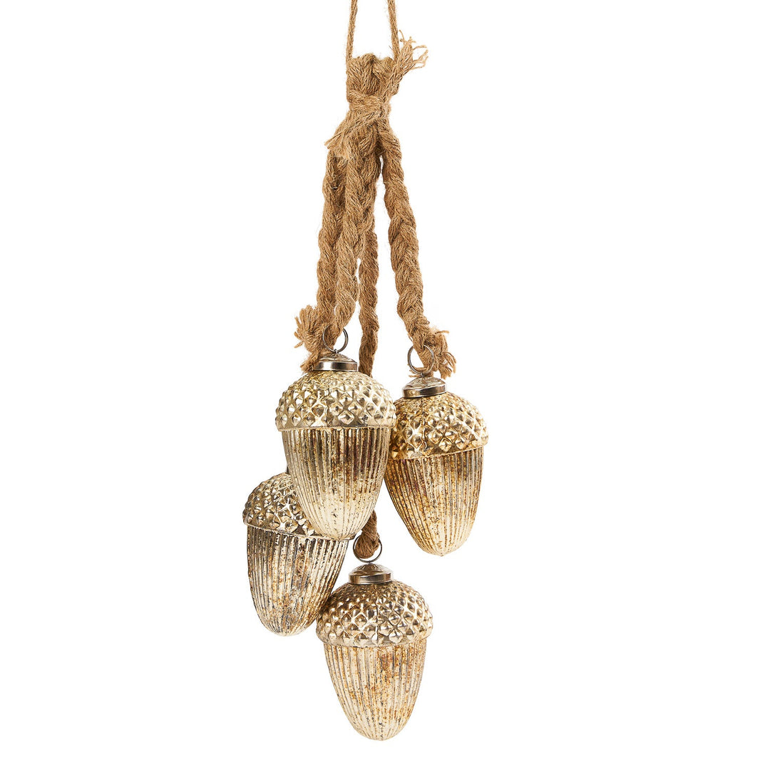 Antique Glass Acorn Cluster