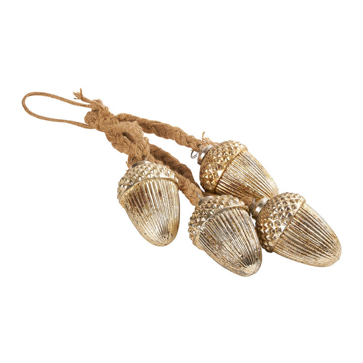 Antique Glass Acorn Cluster
