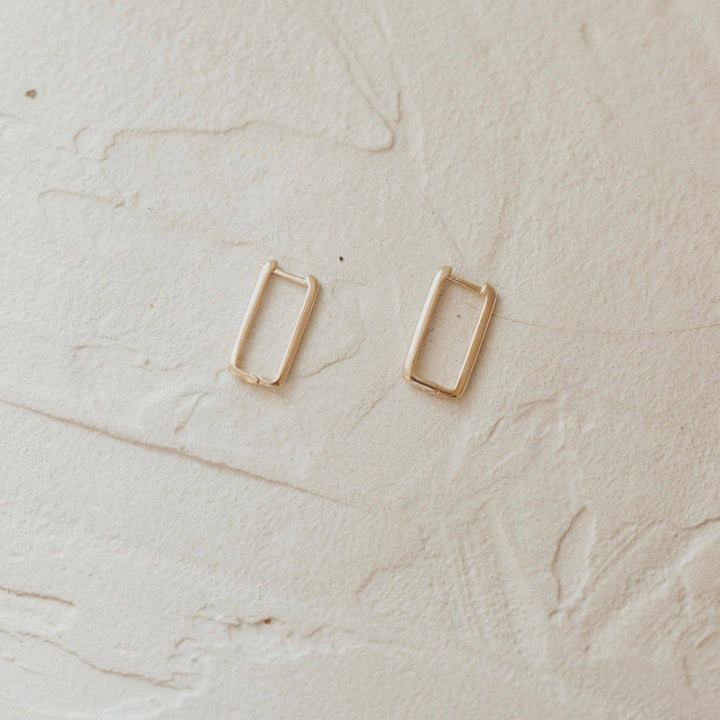 Long Rectangle Hoops | Sydney Rose Co.