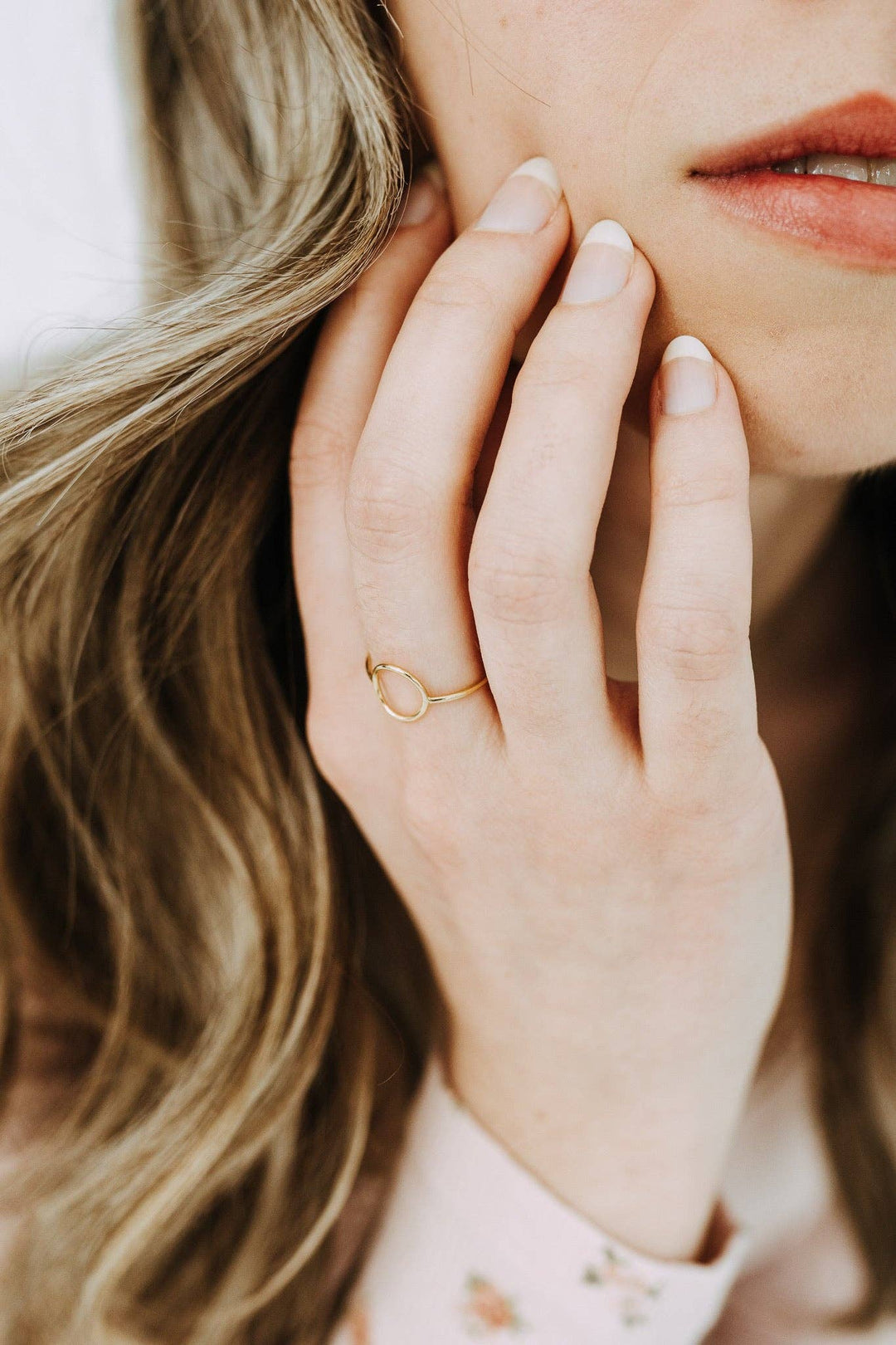 Open Circle Gold Filled Minimalist Ring