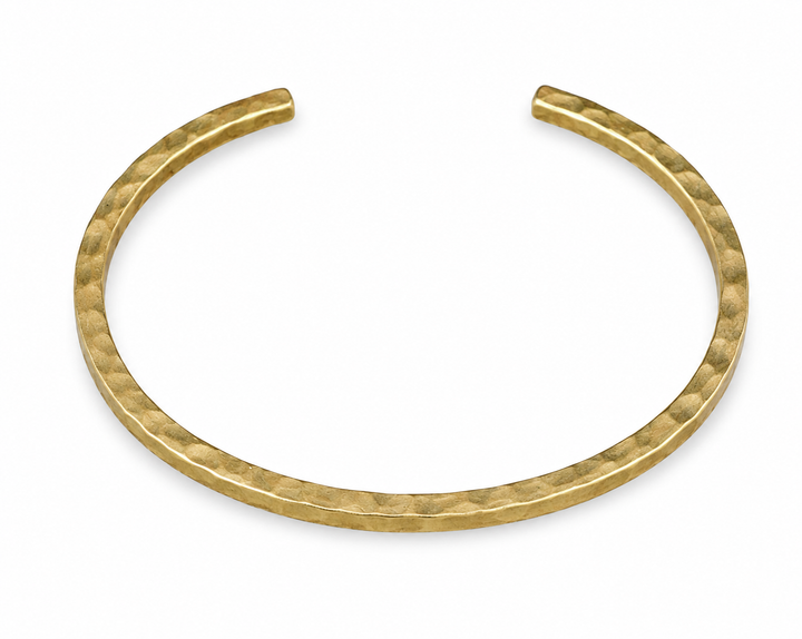 Hammered Brass Cuff