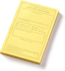 You Are Welcome Memo Pad