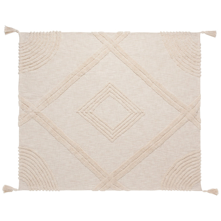 Cream Ava Throw Blanket