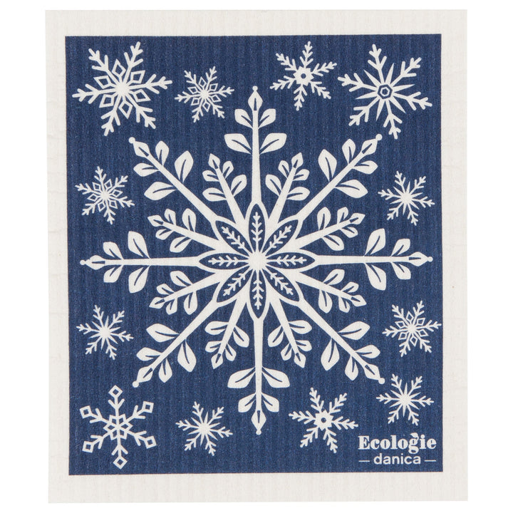 Snowfall Star Sponge Cloth