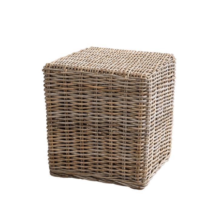 Rattan Square Ottoman