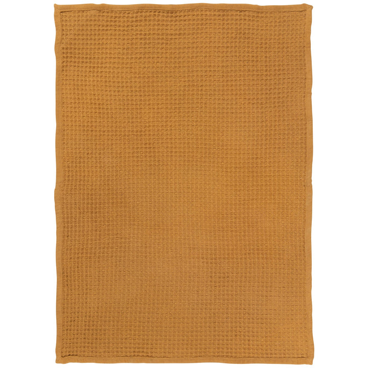 Stone Washed Waffle Tea Towel | Ochre