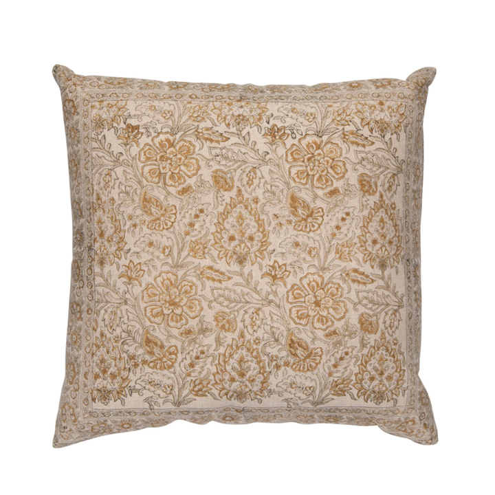 Meadow Block Print Pillow