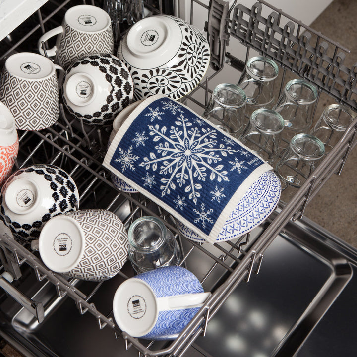 Snowfall Star Sponge Cloth