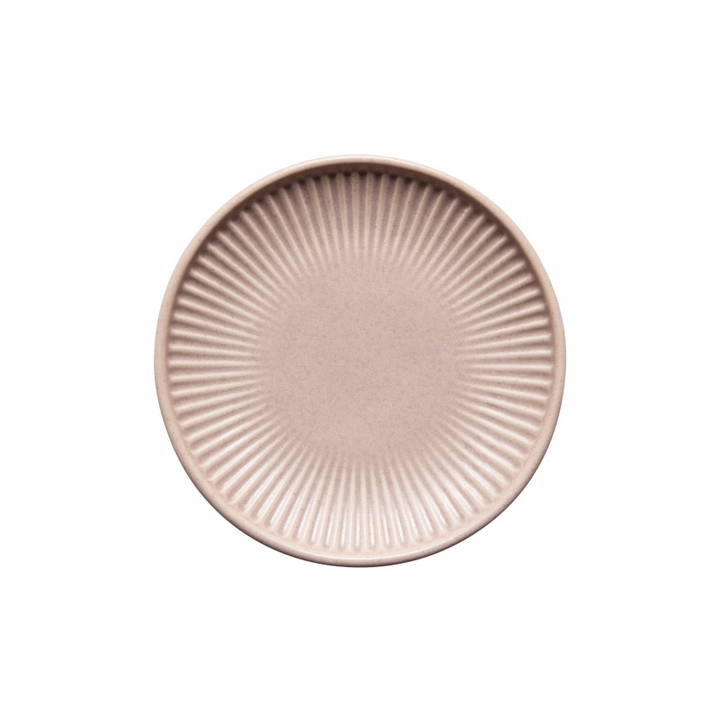 Blush Ribbed Stoneware Pinch Dish