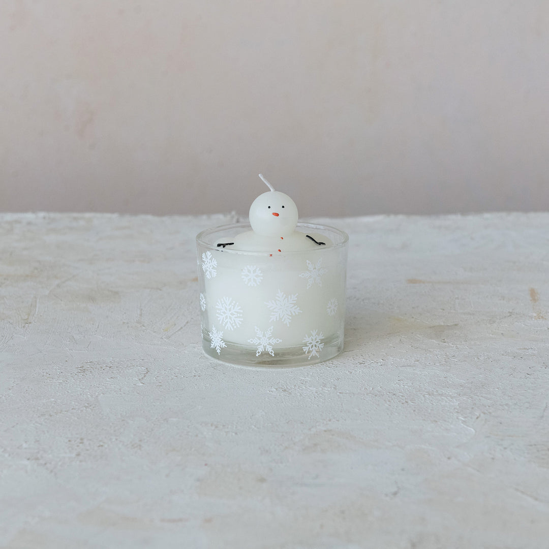 Melting Snowman Candle