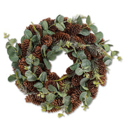 Pinecone Wreath with Eucalyptus