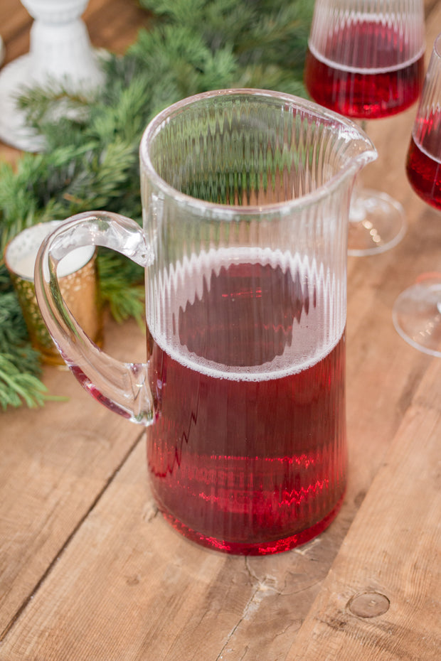 Valerie Pleated Glass Pitcher
