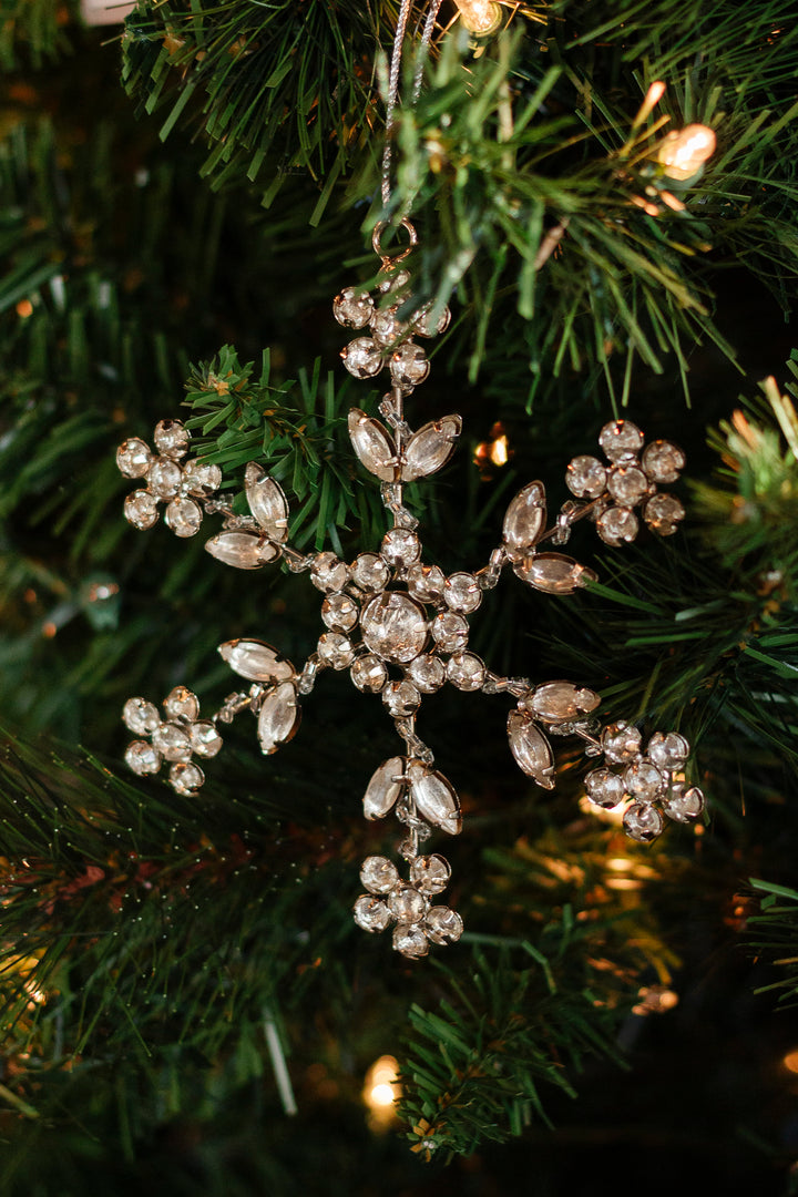 Clara Beaded Snowflake Ornament