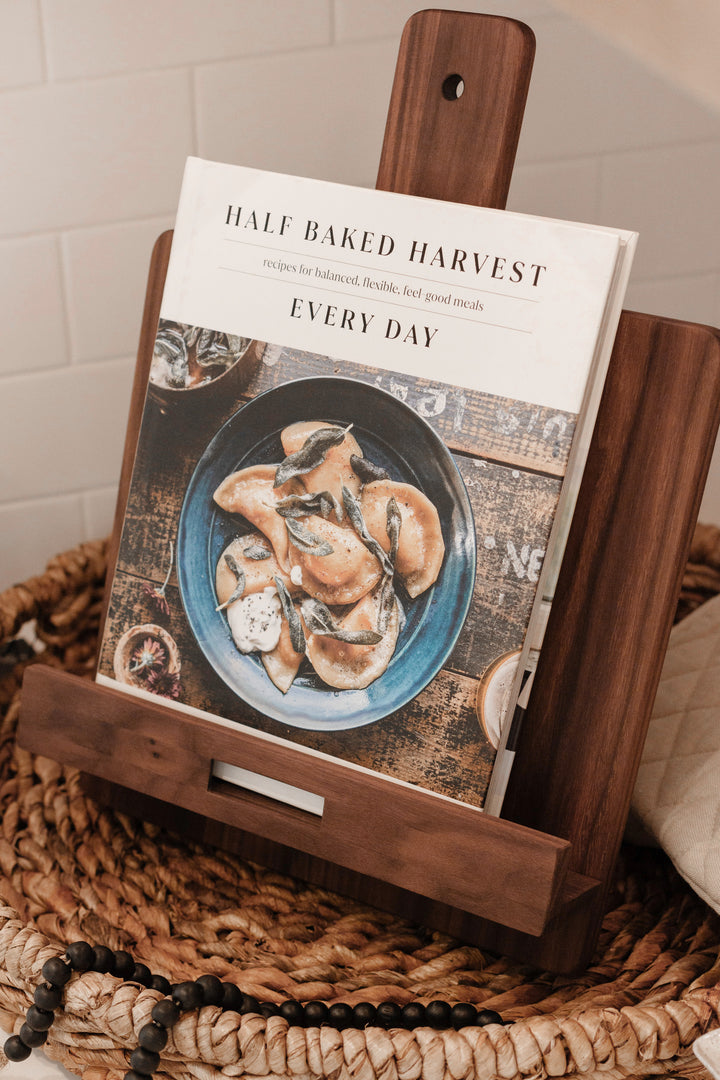 Walnut Cookbook Holder – Paddle