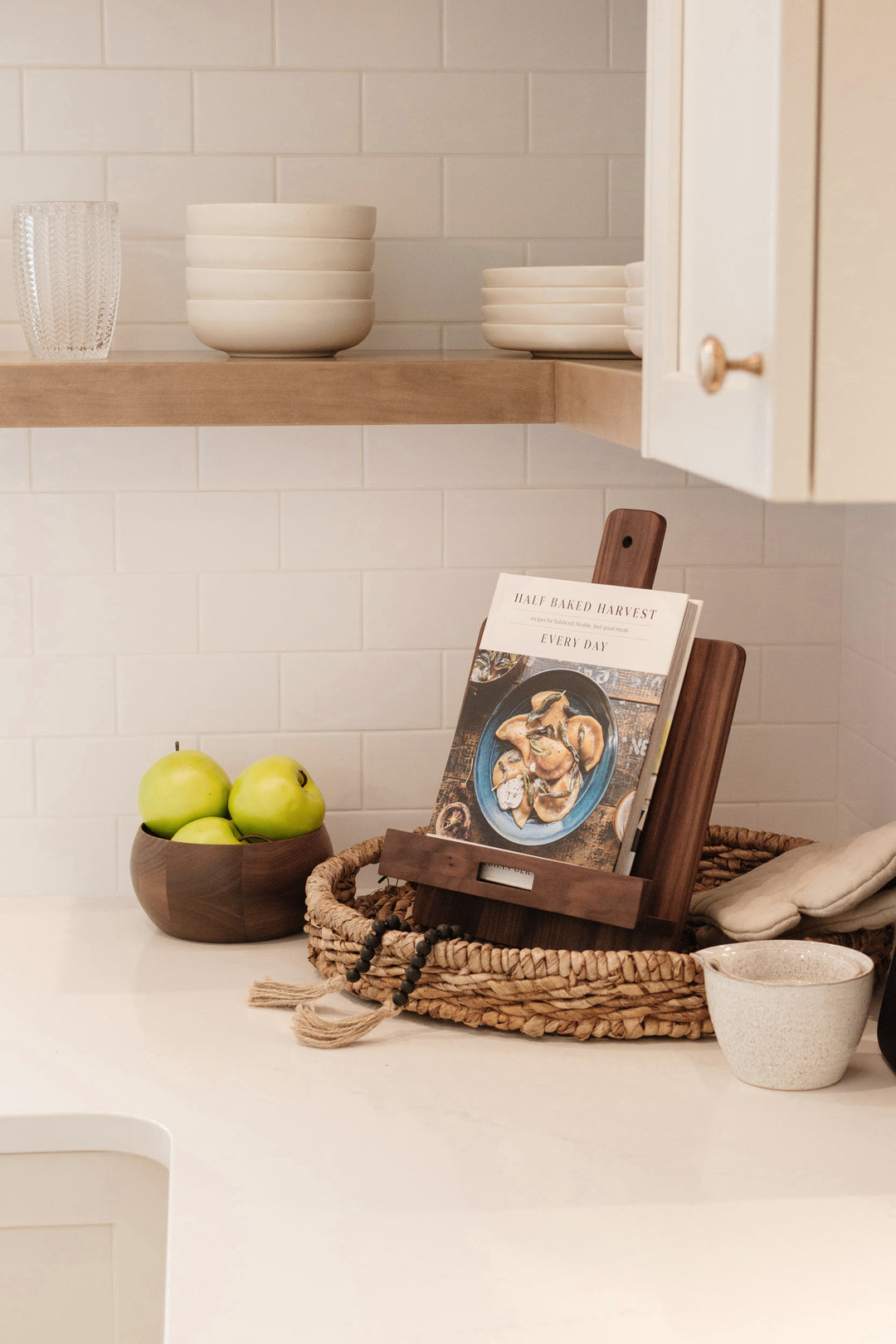 Walnut Cookbook Holder – Paddle