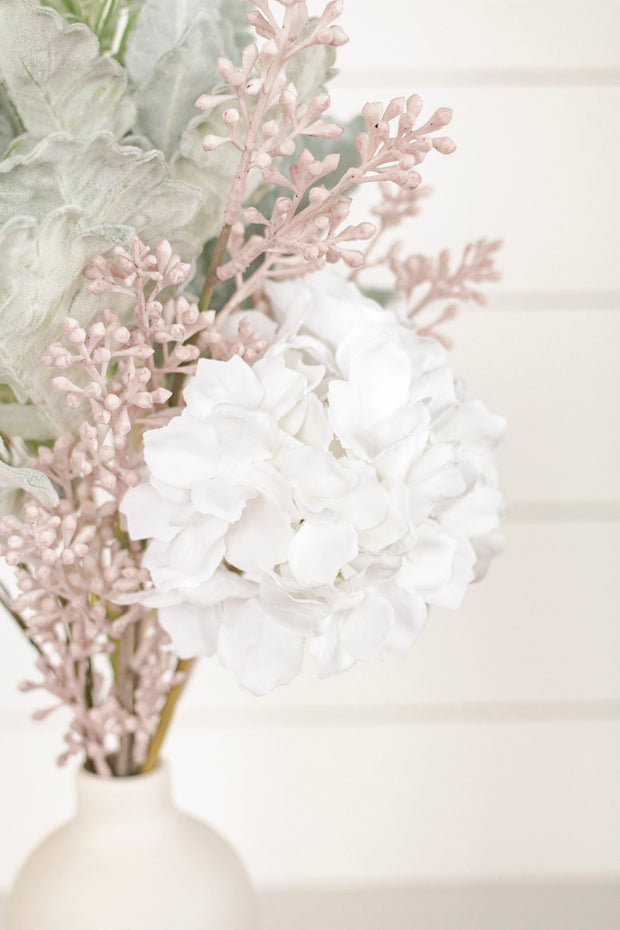 White Hydrangea Stem