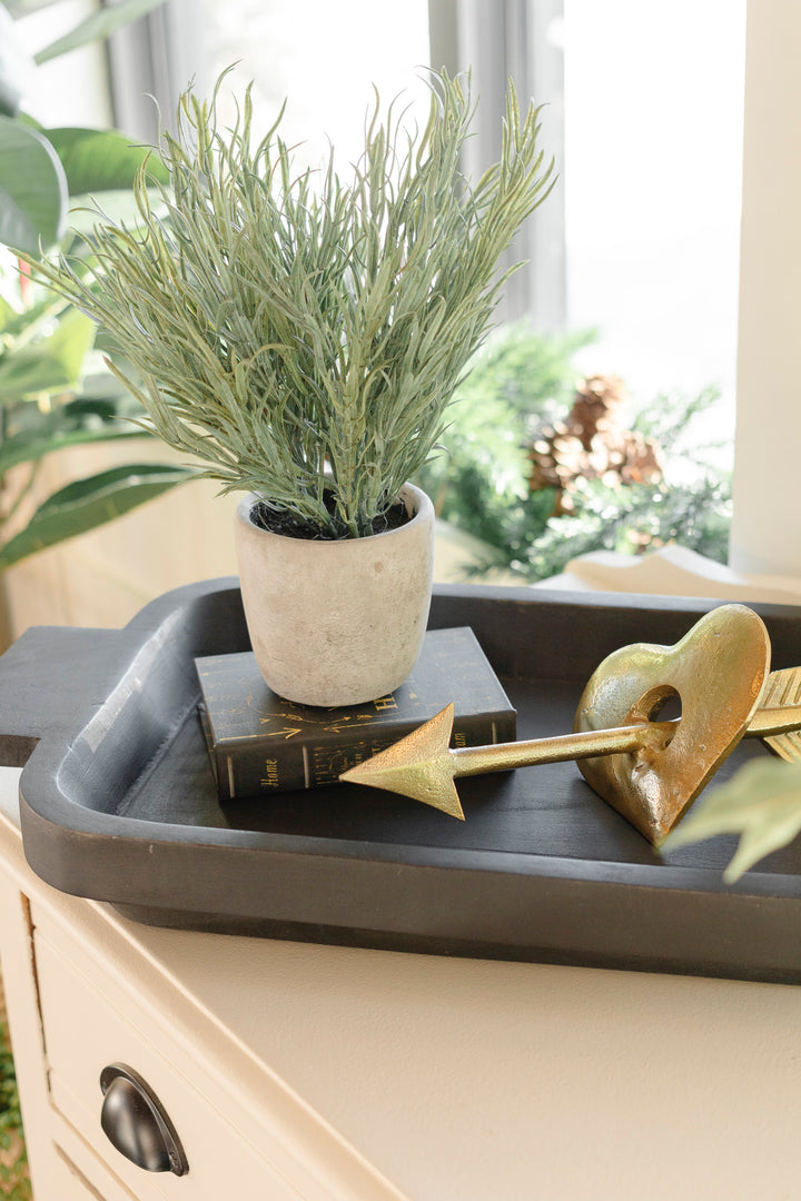 Matte Black Dough Bowl Tray