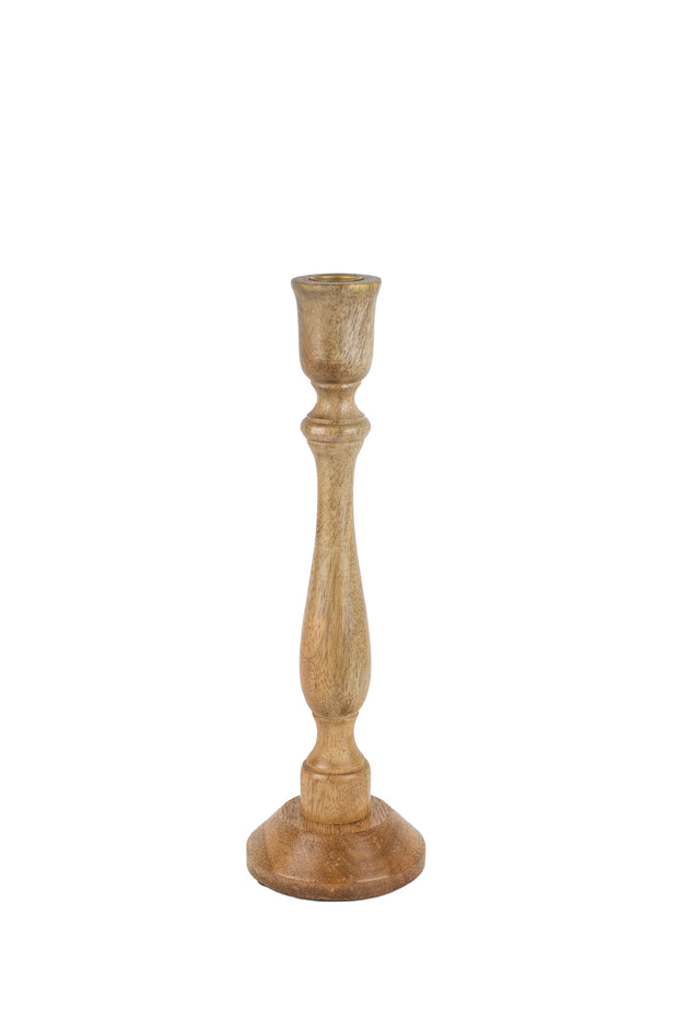 Natural Mango Tapered Candle Holder