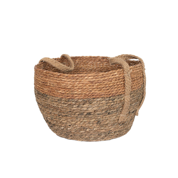 Round Woven Straw Basket