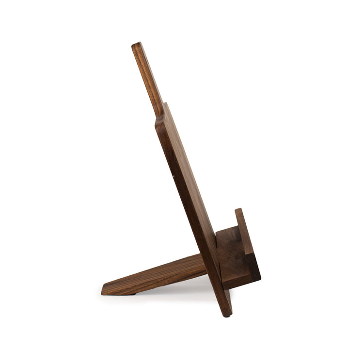 Walnut Cookbook Holder – Paddle