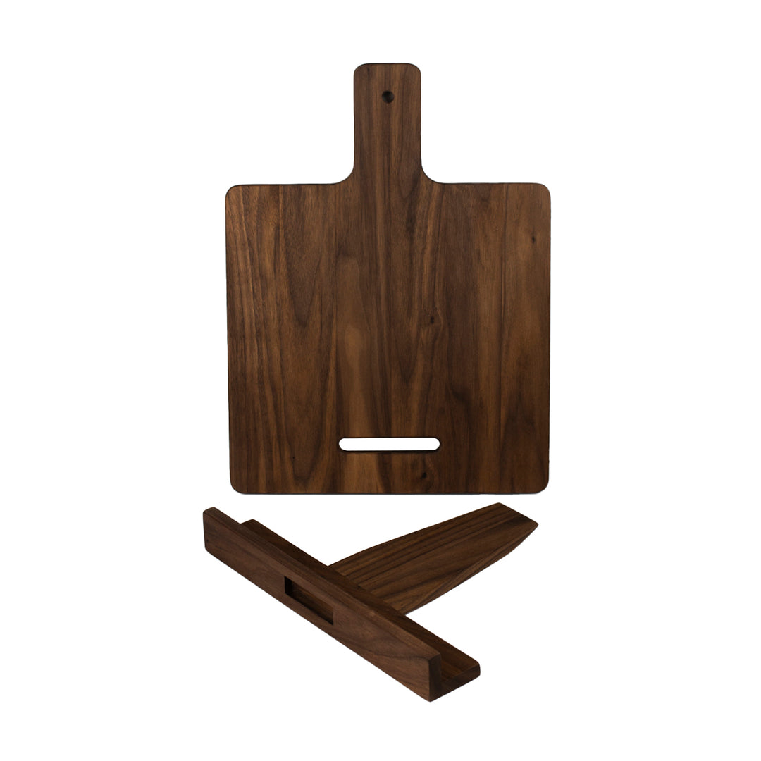 Walnut Cookbook Holder – Paddle