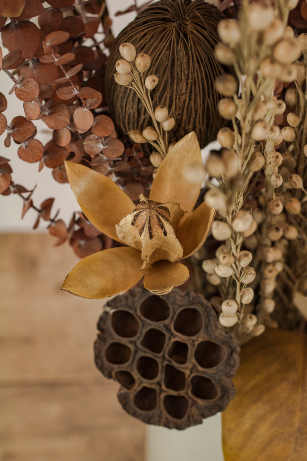 Dried Lily Pod on Pick